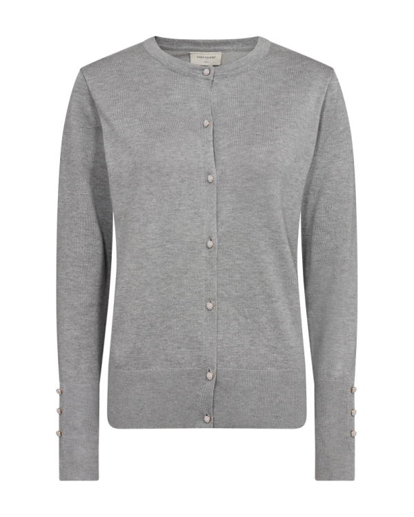 FQKATIE - CARDIGAN - GREY Online-Schn?ppchen – Bild 2