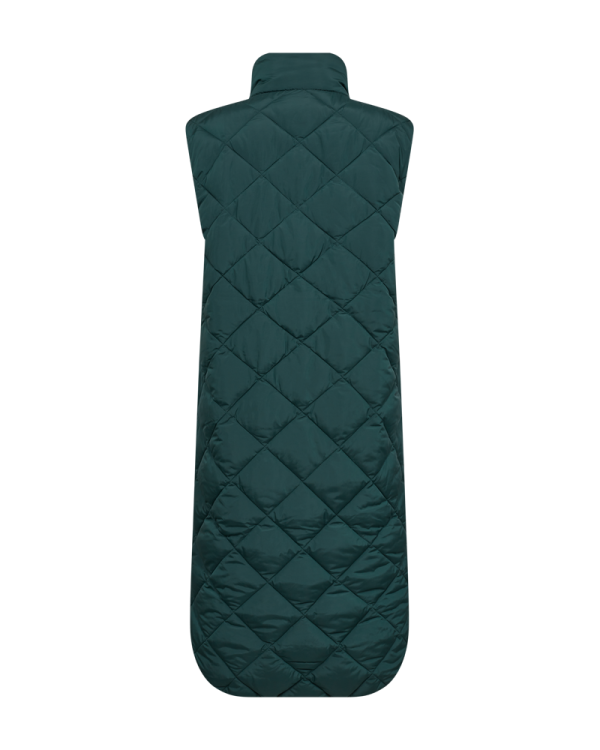 FQOLGA - LONG WADDED WAISTCOAT - GREEN Online – Bild 2